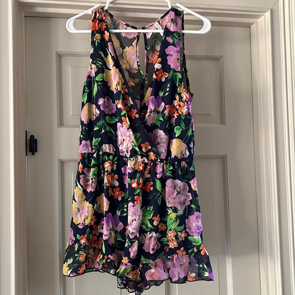 Floral Hawaiian romper